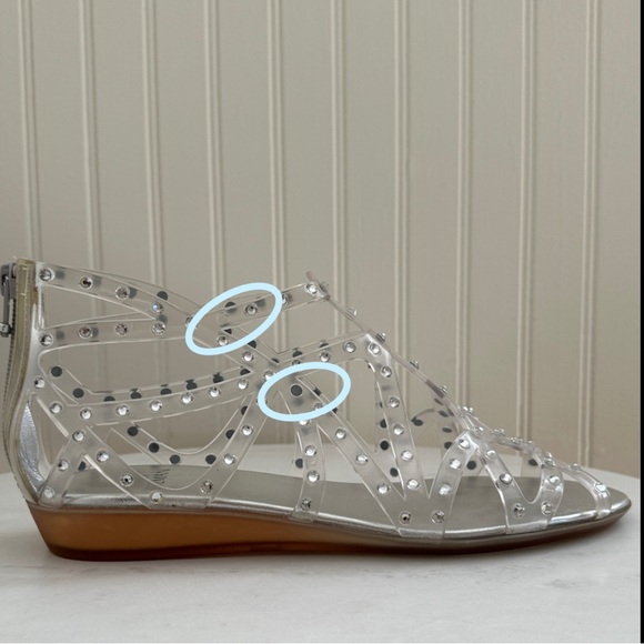 Stuart Weitzman Glogladius Clear Jelly Wedge - Picture 13 of 16